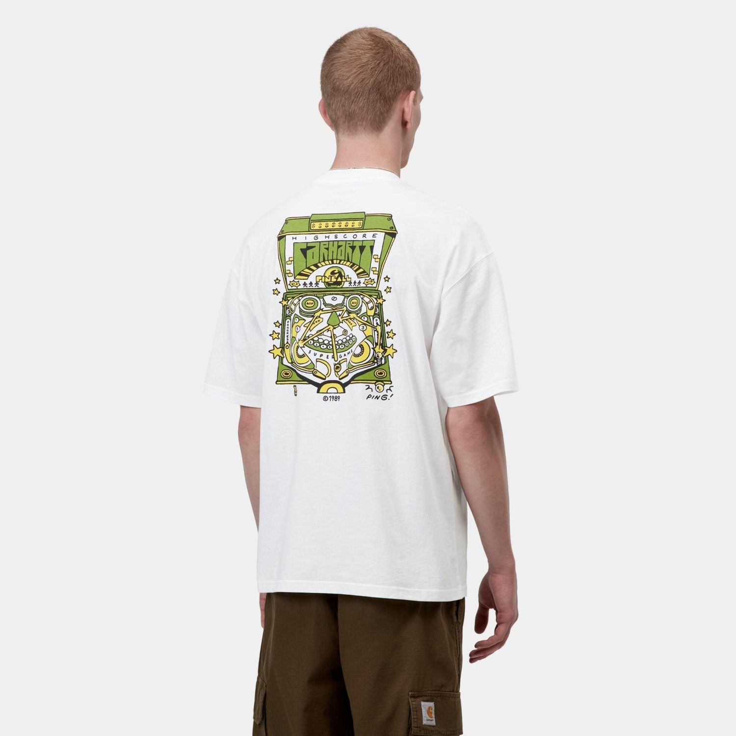 Carhartt WIP Pinball T-shirt Wit
