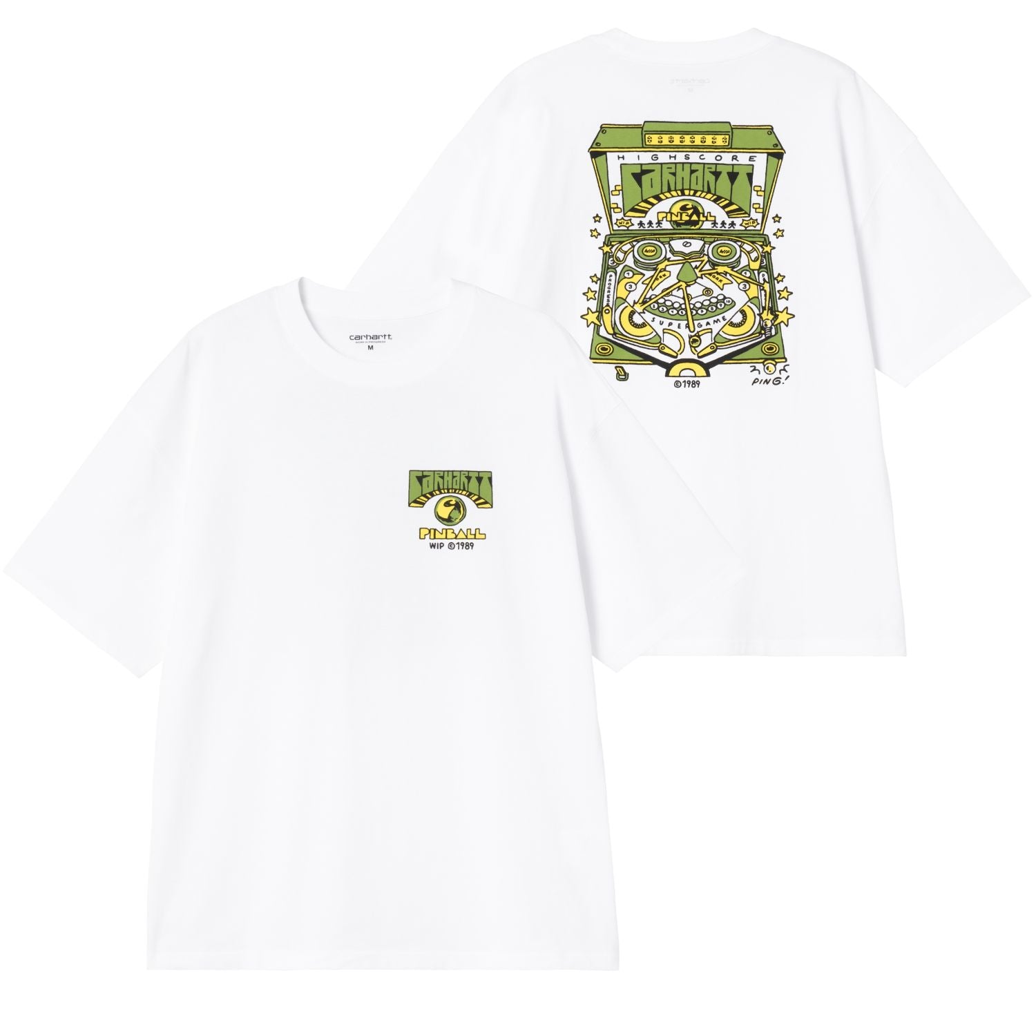 Carhartt WIP Pinball T-shirt Wit