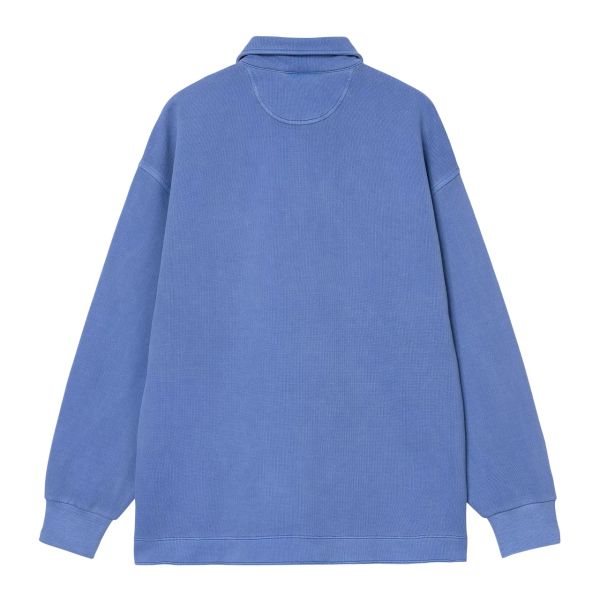 Carhartt WIP Piqué Script Half Zip Sweater Blauw
