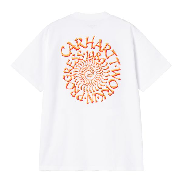 Carhartt WIP Spirals T-shirt Wit