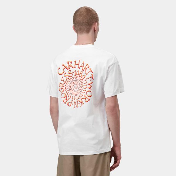 Carhartt WIP Spirals T-shirt Wit
