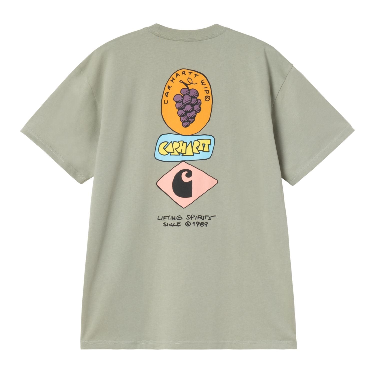 Carhartt WIP Stacked Grapes T-shirt Licht Groen