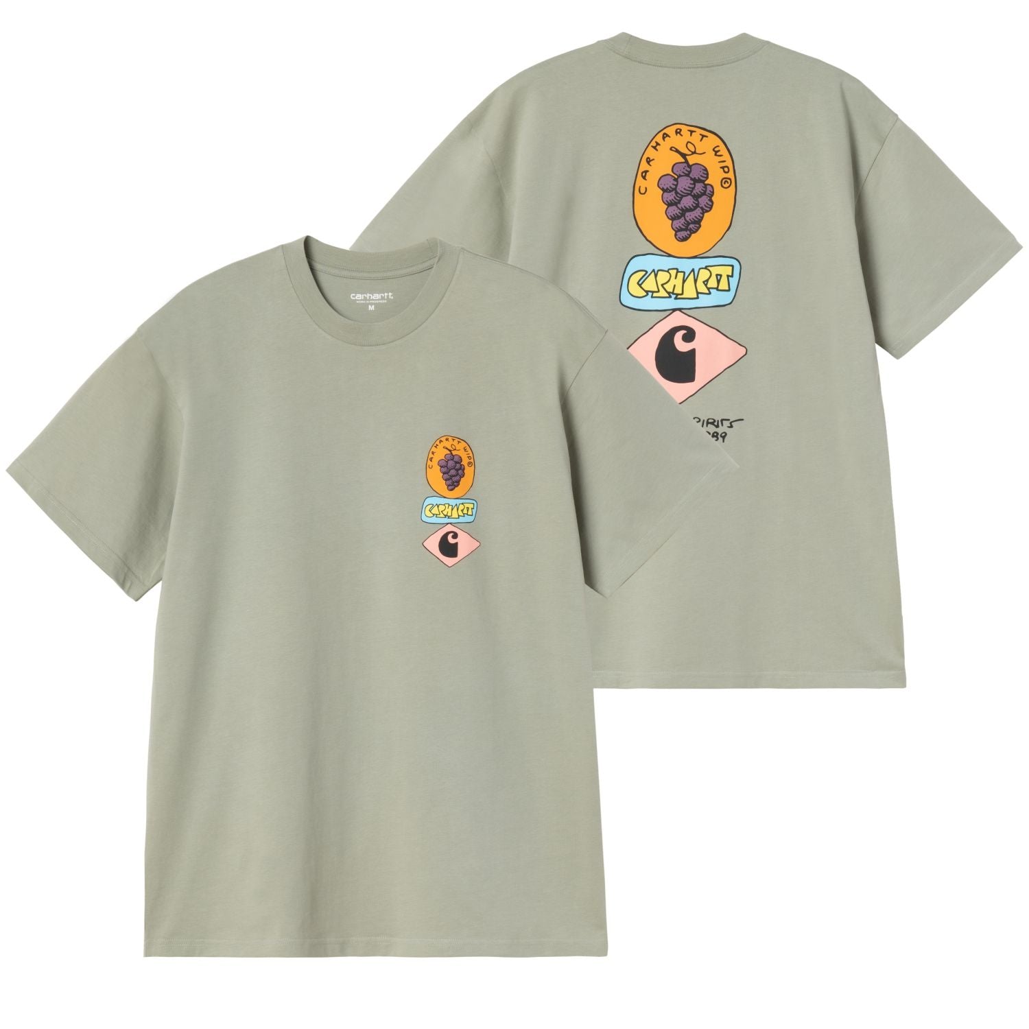 Carhartt WIP Stacked Grapes T-shirt Licht Groen
