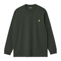 Carhartt WIP American Script Longsleeve T-shirt Donker Groen
