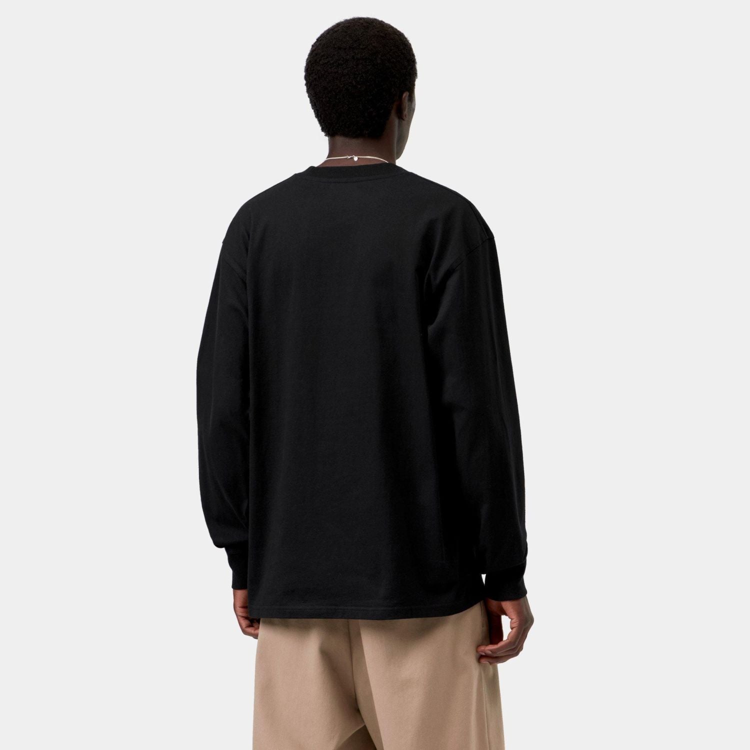 Carhartt WIP American Script Longsleeve T-shirt Zwart
