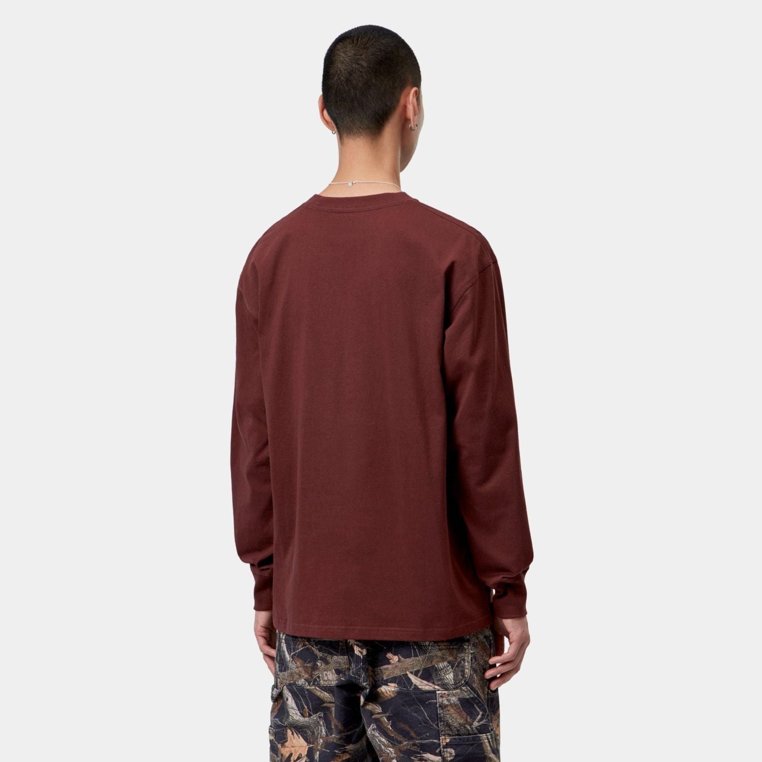 Carhartt WIP American Script Longsleeve T-shirt Bordeaux
