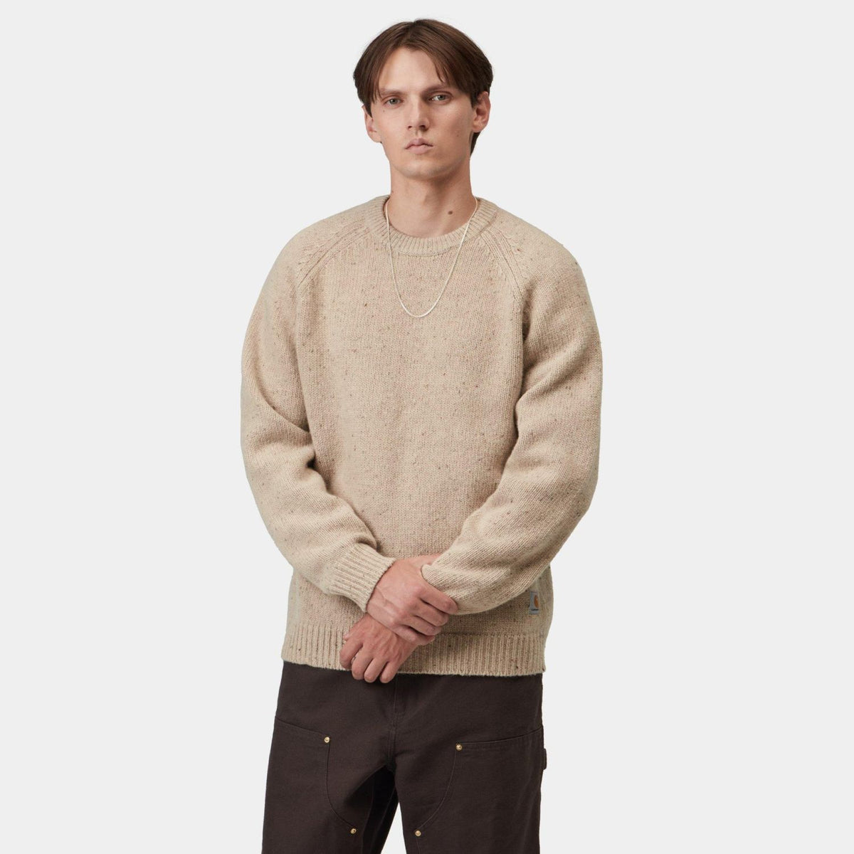 Carhartt WIP Anglistic Sweater Beige