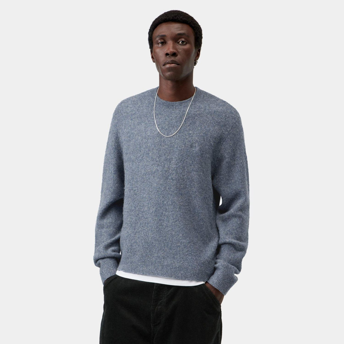 Carhartt WIP Curtis Sweater Blauw