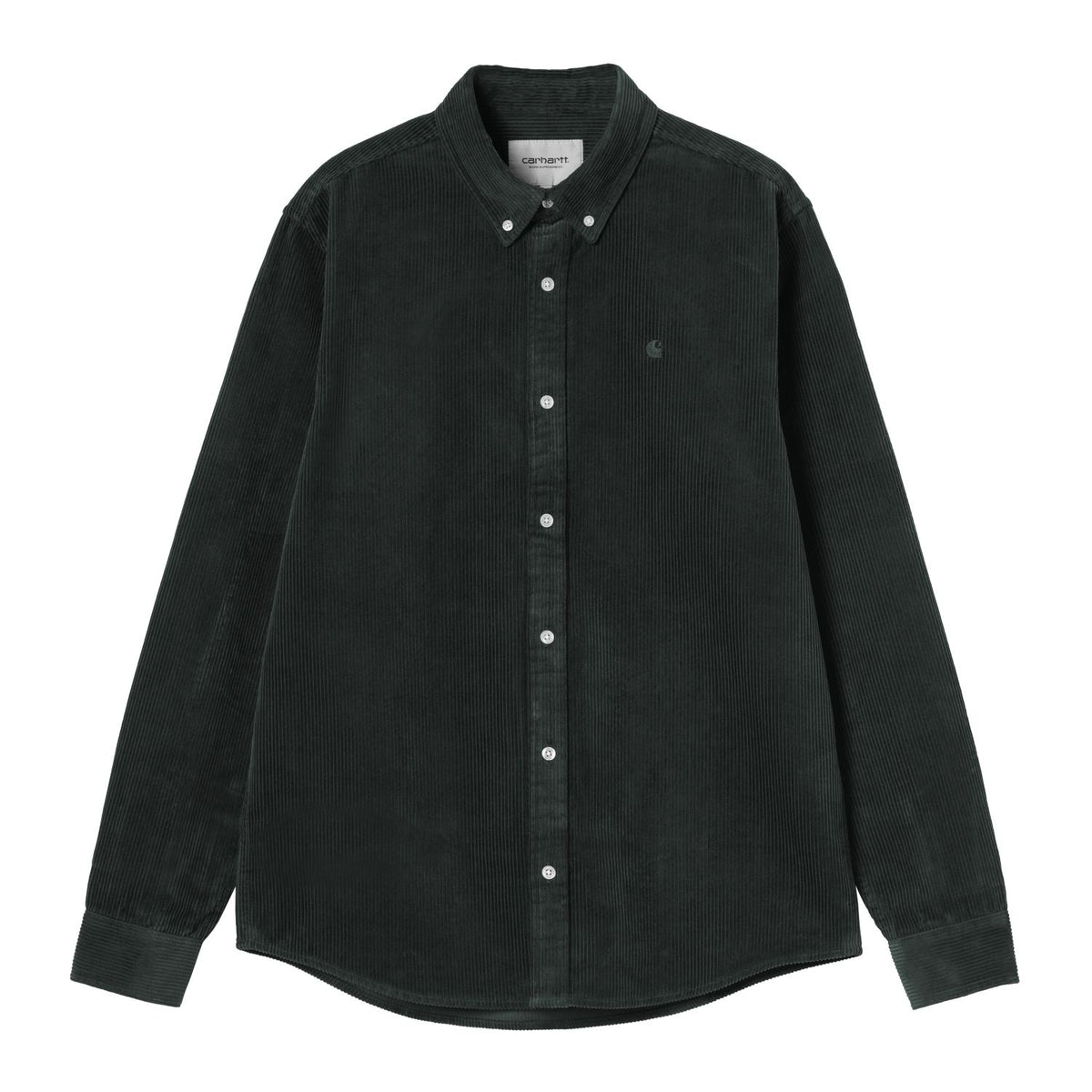 Carhartt WIP Madison Cord Overshirt Donker Groen