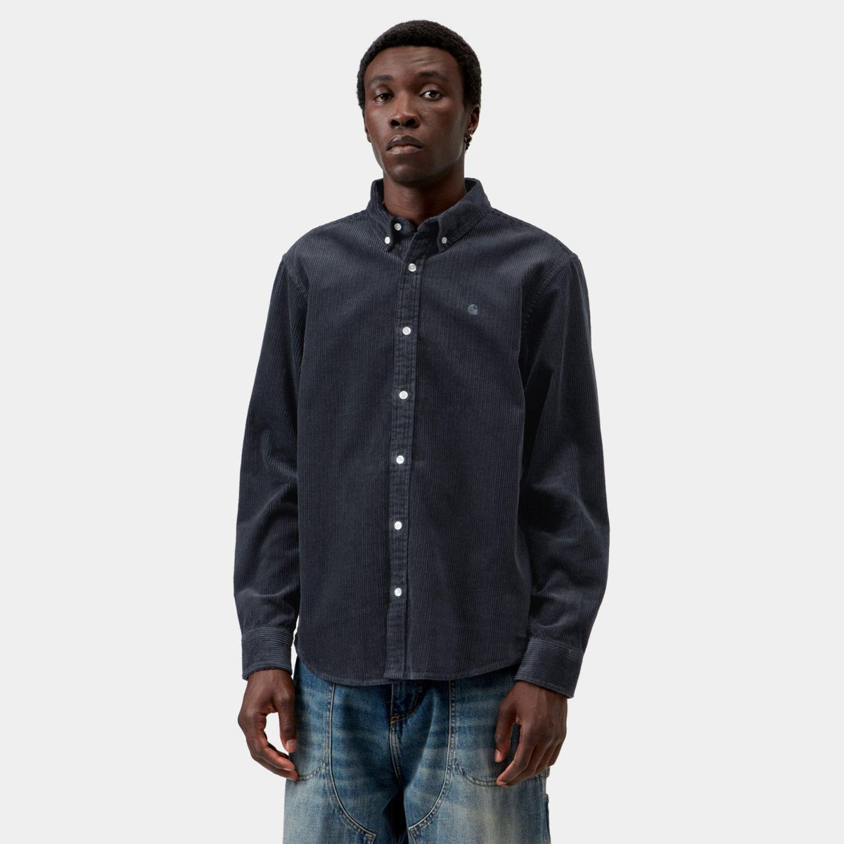 Carhartt WIP Madison Cord Overshirt Navy