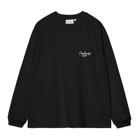 Carhartt WIP Signature Rib Longsleeve T-shirt Zwart