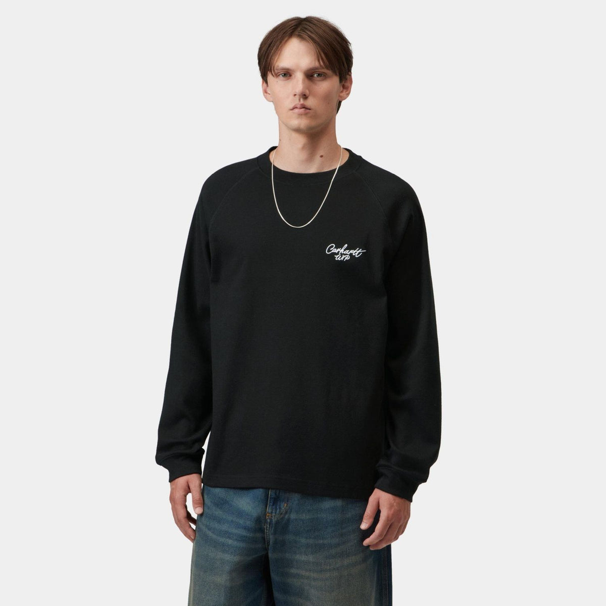 Carhartt WIP Signature Rib Longsleeve T-shirt Zwart
