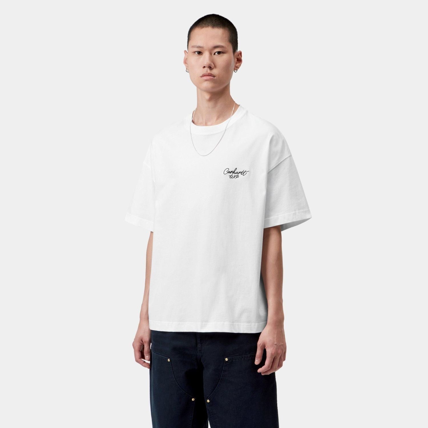 Carhartt WIP Signature Script T-shirt Wit