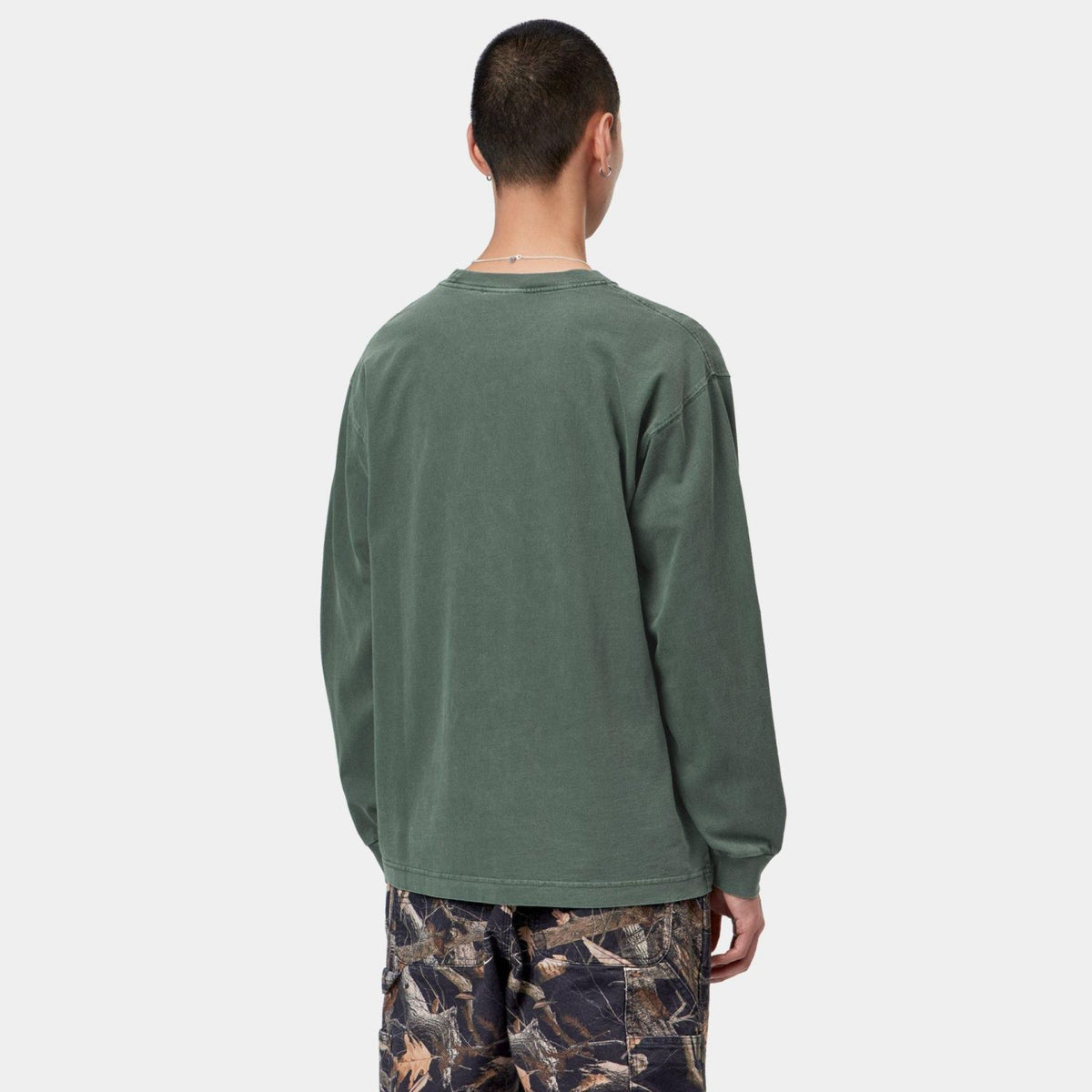 Carhartt WIP Vista Longsleeve T-shirt Donker Groen