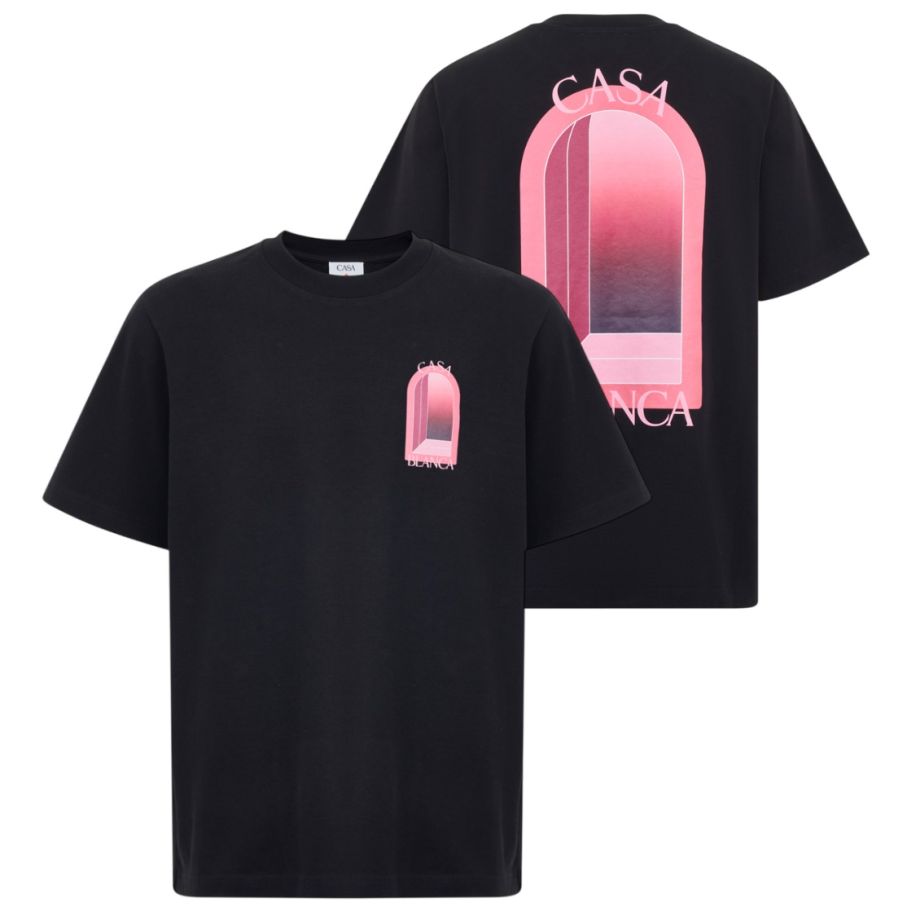 Casablanca Arches T-shirt Zwart