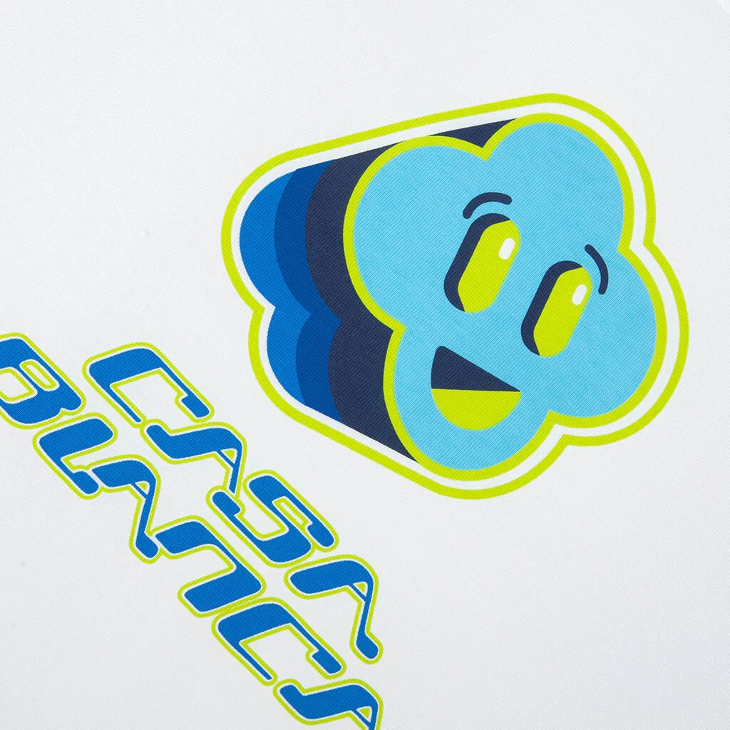Casablanca CC Smile Future Longsleeve T-shirt Wit