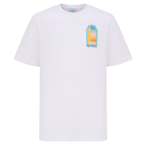 Casablanca L'Arc Colore T-shirt Wit