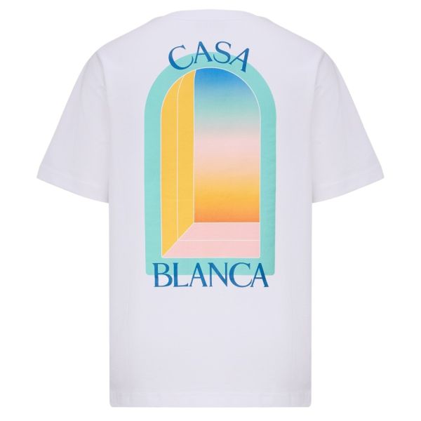 Casablanca L'Arc Colore T-shirt Wit