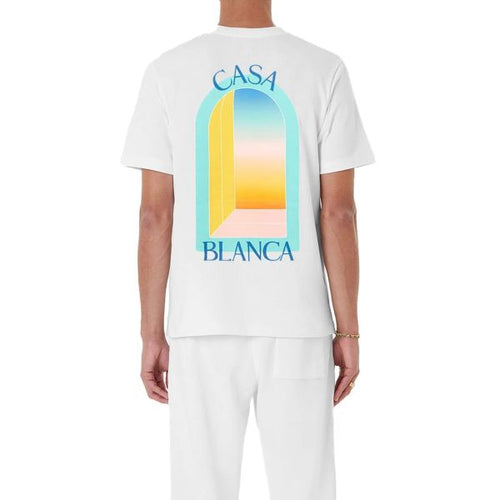 Casablanca L'Arc Colore T-shirt Wit