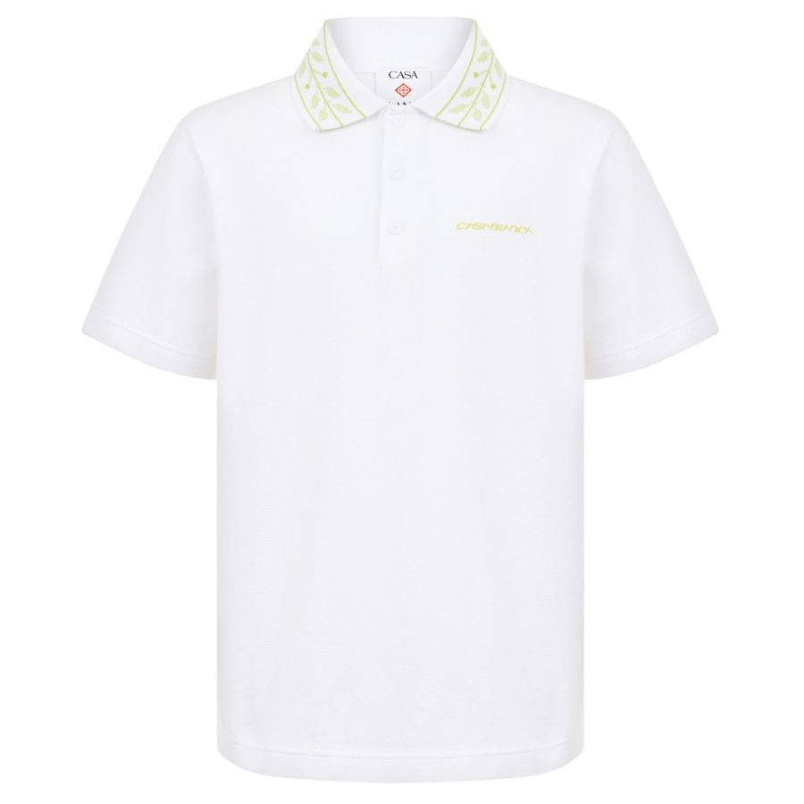 Casablanca Laurel Pique Polo Wit
