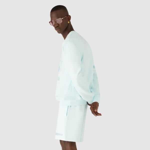 Casablanca Manga Tennis Ball Sweater Licht Blauw