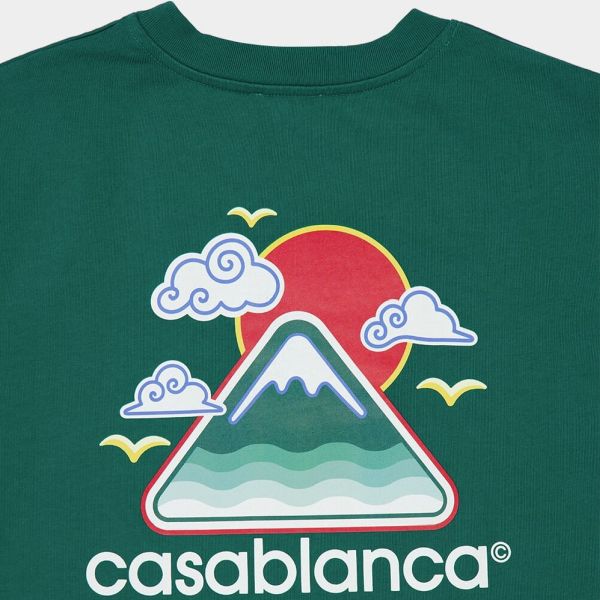 Casablanca Montage Ondulee T-shirt Groen