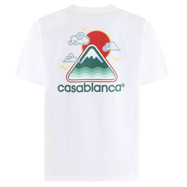 Casablanca Montage Ondulee T-shirt Wit