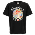 Casablanca Mushroom Emblem T-shirt Zwart