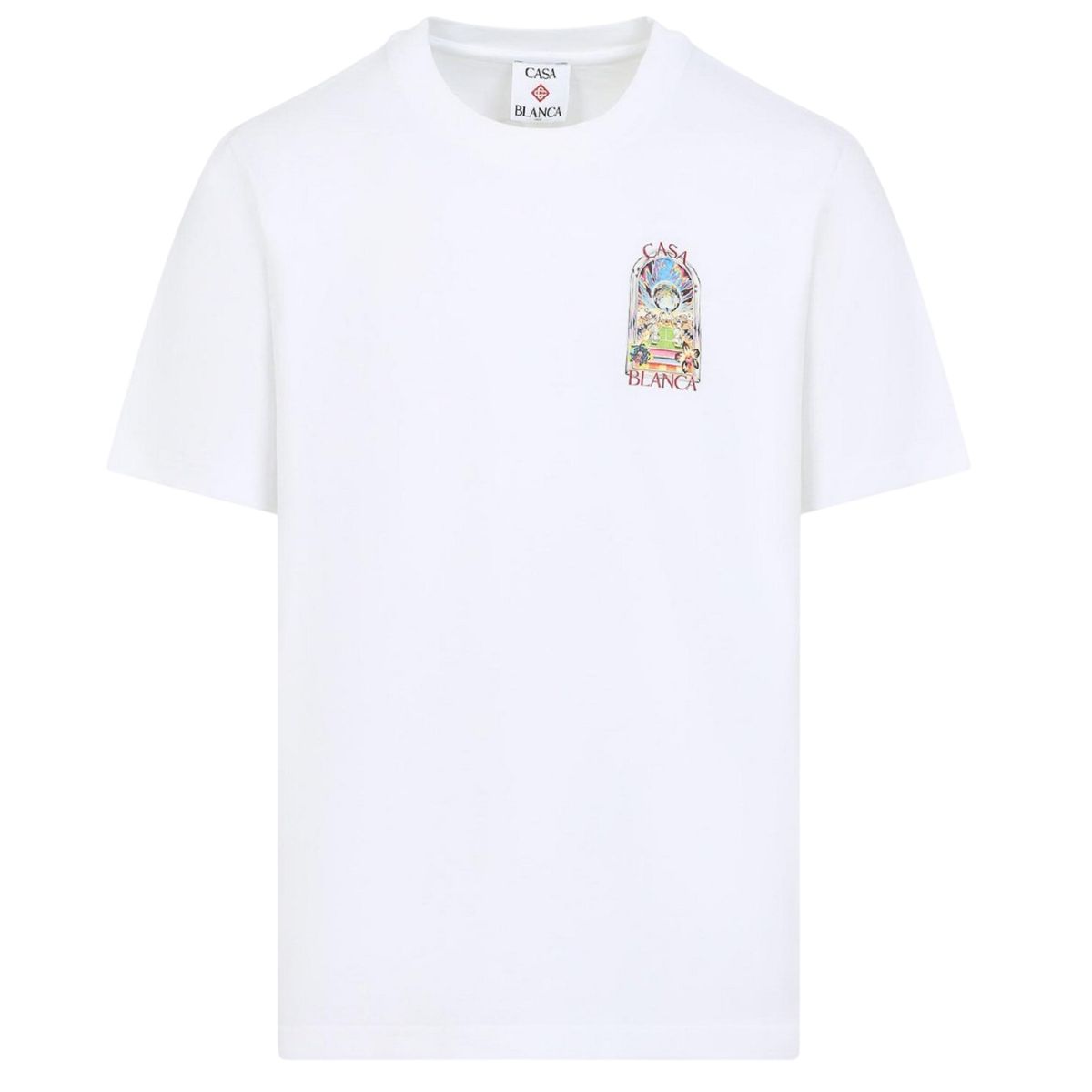 Casablanca Tennis Landscape T-shirt Wit