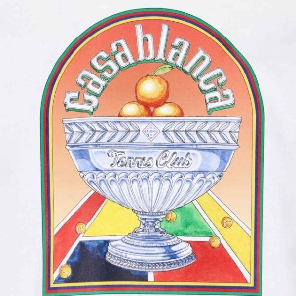 Casablanca Terrain D'Orange T-shirt Wit