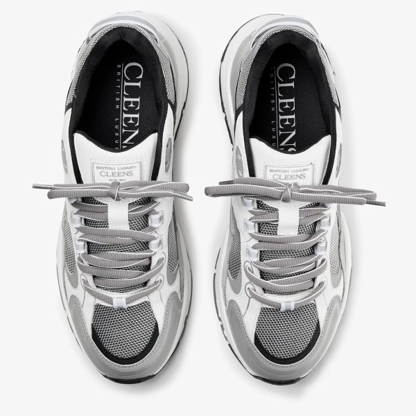 Cleens Pulse Runner Sneaker Wit/Grijs
