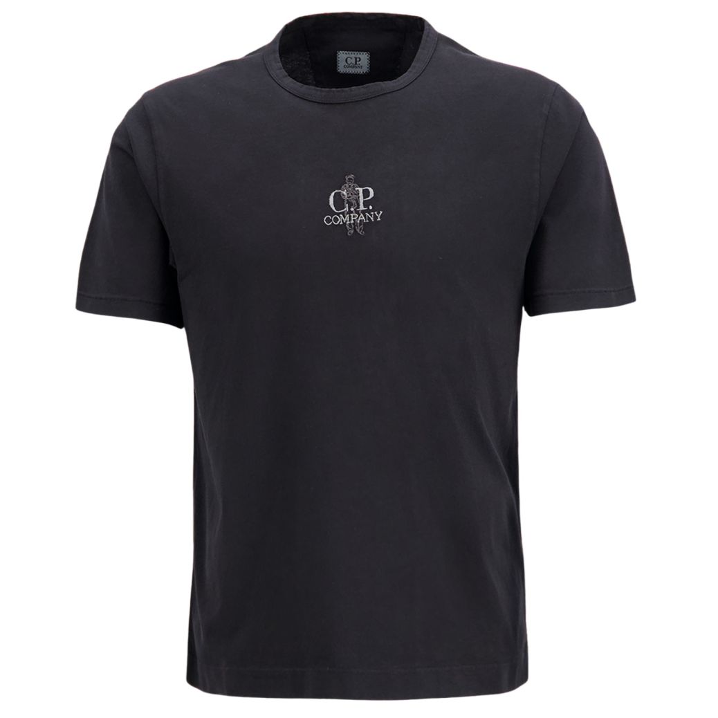 CP Company 1020 Embroidery T-shirt Zwart
