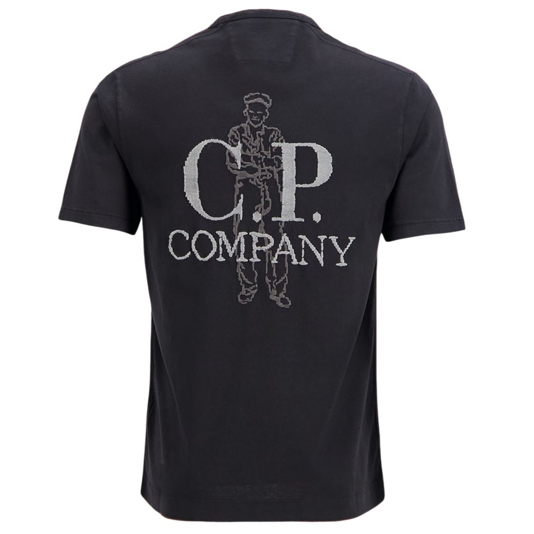 CP Company 1020 Embroidery T-shirt Zwart