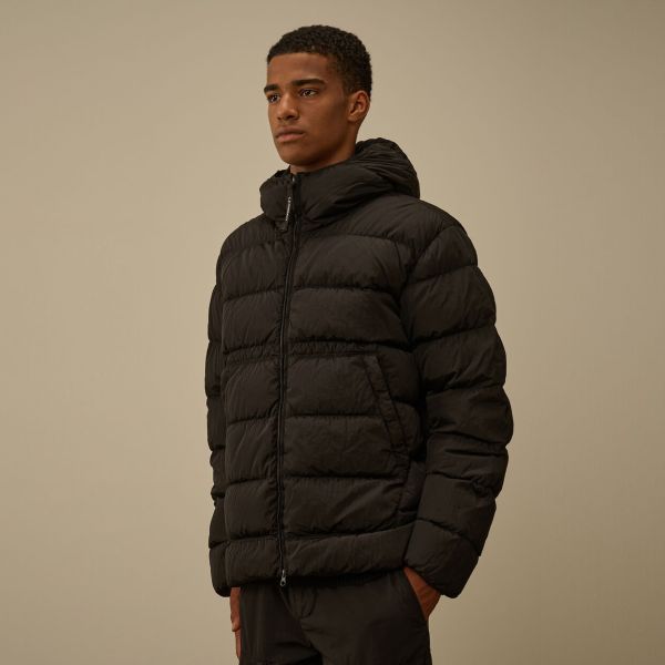 CP Company Chrome-R Goggle Down Puffer Zwart