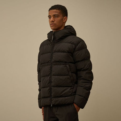 CP Company Chrome-R Goggle Down Puffer Zwart