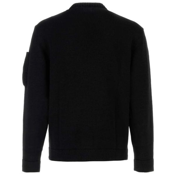 CP Company Compact Cotton Lens Knit Sweater Zwart