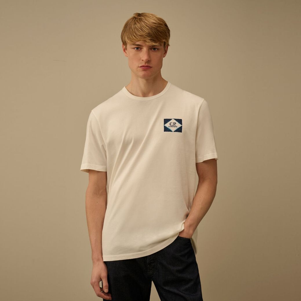 CP Company Compact Logo T-shirt Wit