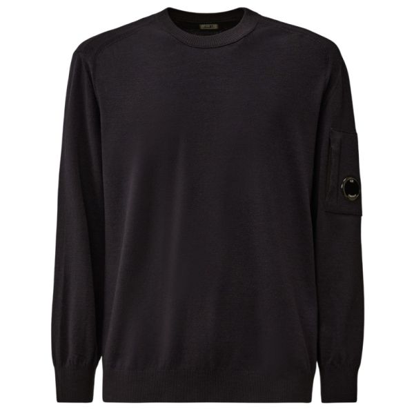 CP Company Extrafine Merino Wool Sweater Navy