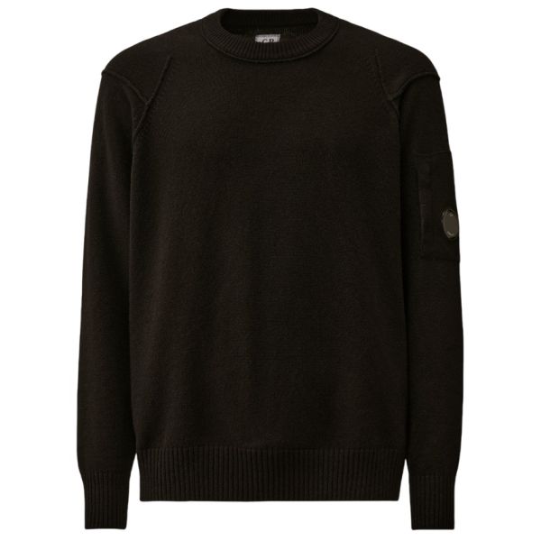 CP Company Lambswool GRS Knit Sweater Zwart