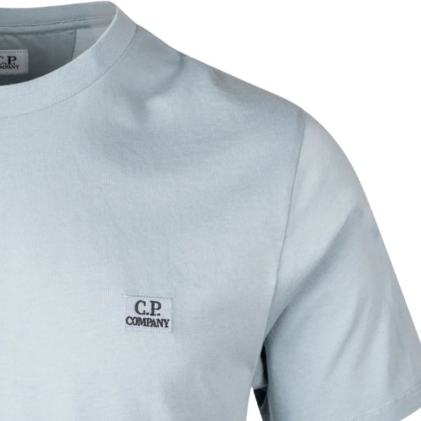 CP Company Logo Patch T-shirt Licht Blauw