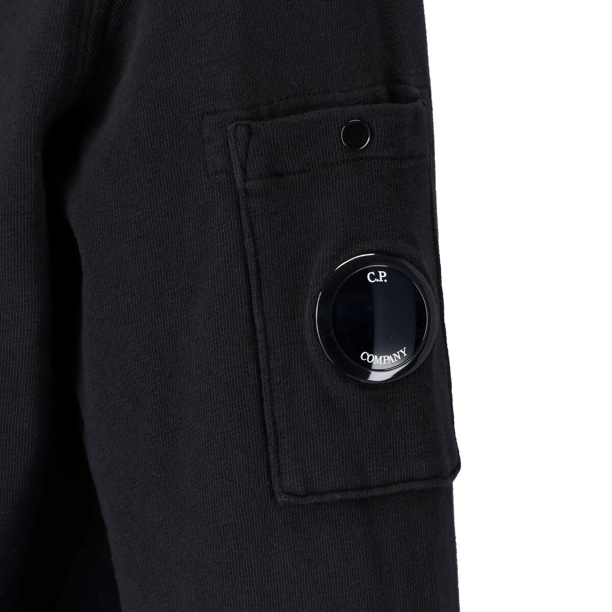 CP Company Malfilè Fleece Lens Half Zip Sweater Zwart