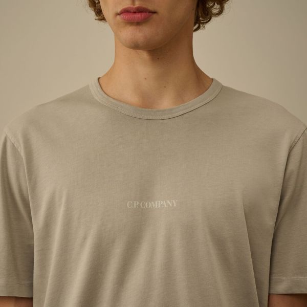 CP Company Resist Dyed Logo T-shirt Grijs