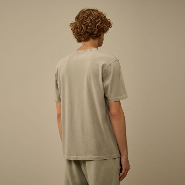 CP Company Resist Dyed Logo T-shirt Grijs