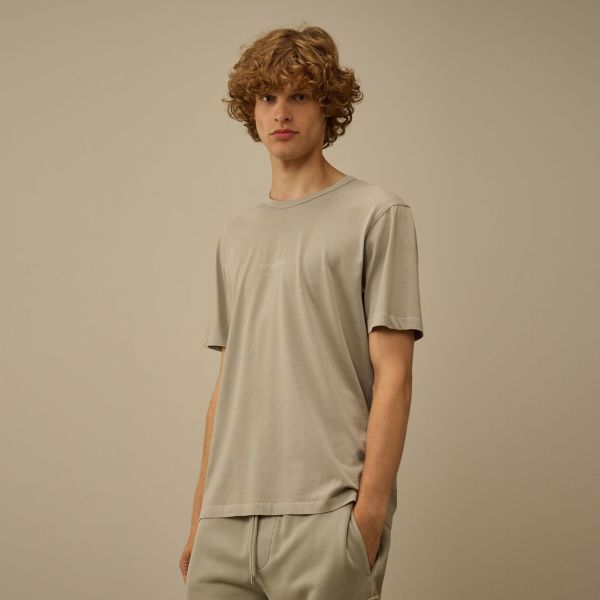 CP Company Resist Dyed Logo T-shirt Grijs