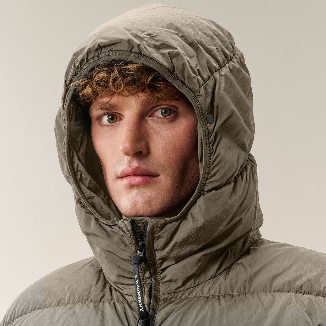 CP Company Chrome-R Goggle Down Puffer Grijs