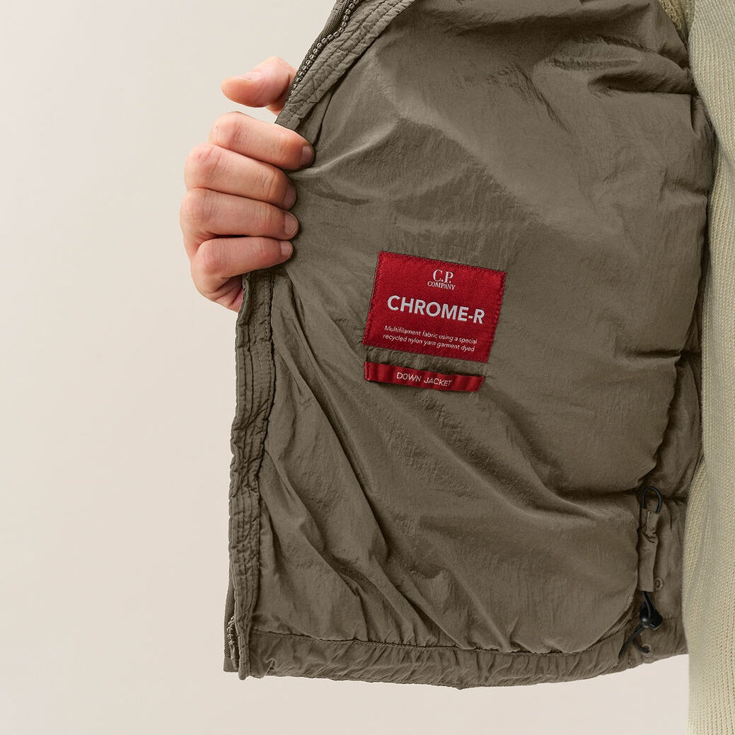 CP Company Chrome-R Goggle Down Puffer Grijs
