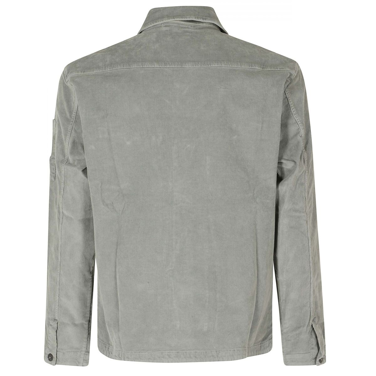 CP Company Corduroy Button Lens Overshirt Licht Groen