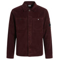 CP Company Corduroy Button Lens Overshirt Rood