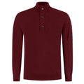 CP Company Lambswool GRS Half Button Lens Sweater Rood