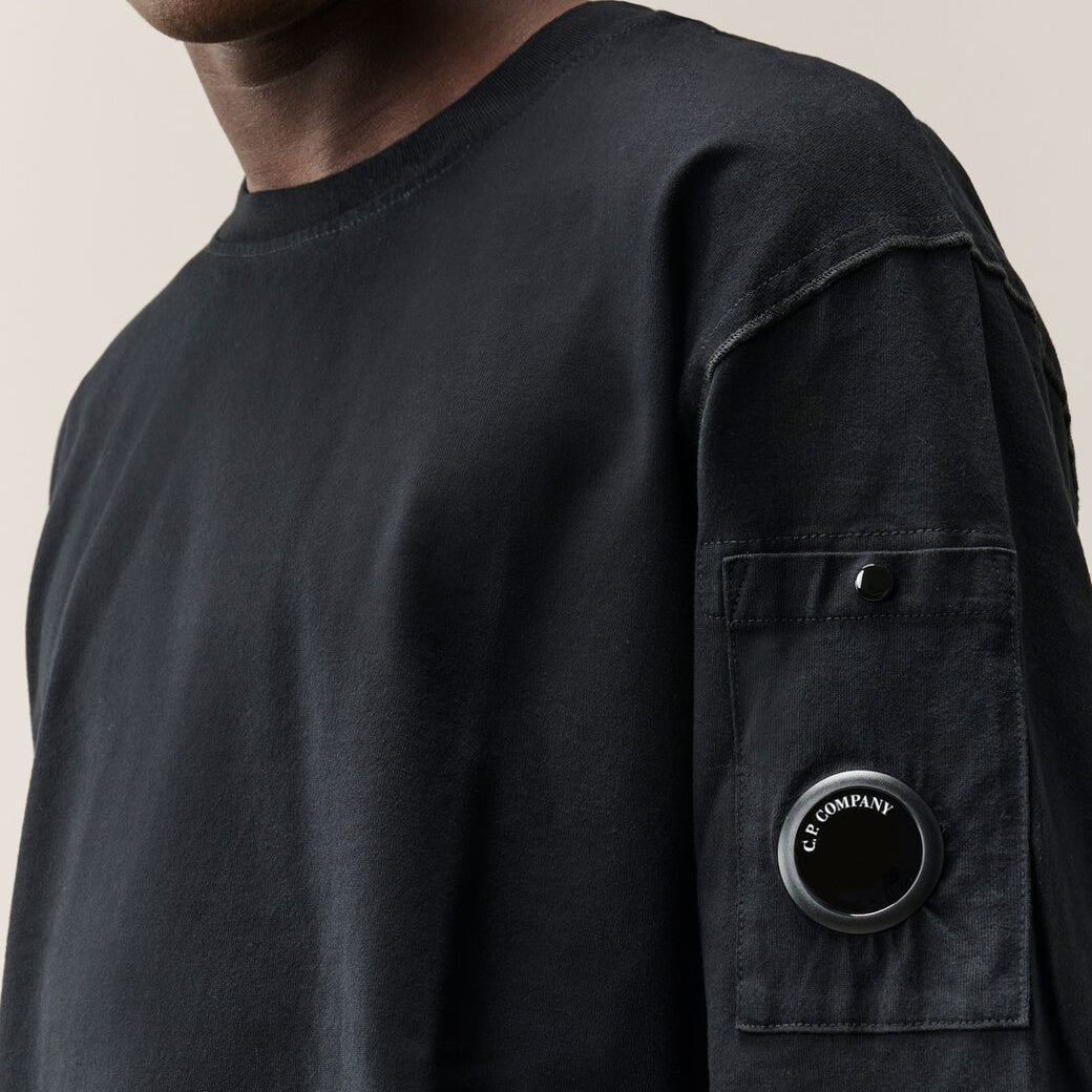 CP Company Mercerized Twisted Longsleeve T-shirt Zwart